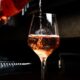 liquor pours in wine glass